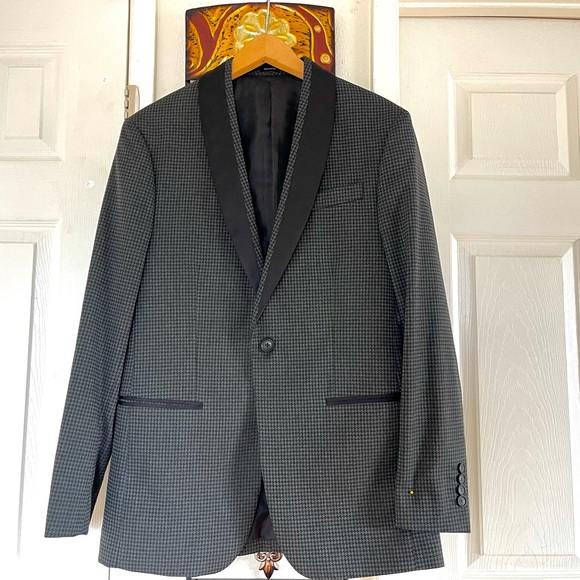 JF J.Ferrar Mens Classic Fit Tuxedo Jacket - Picture 2 of 8